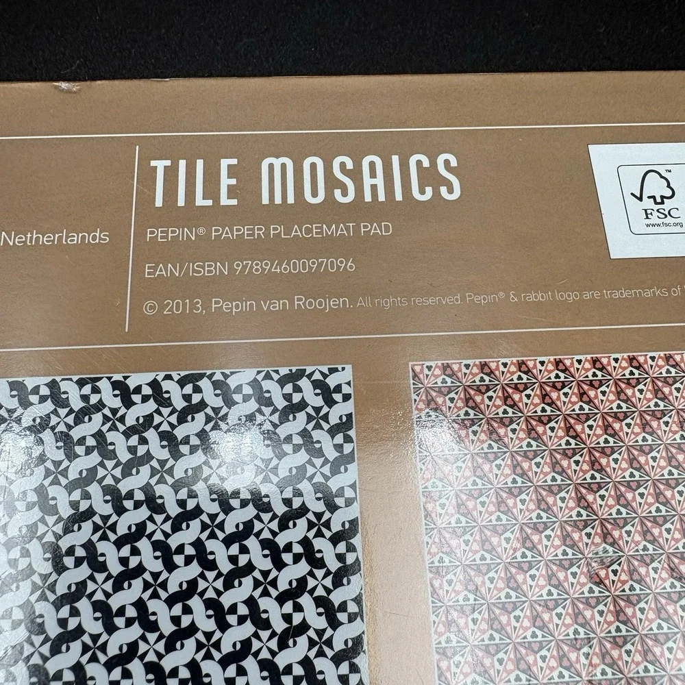 Pepin Pop‎ Art Paper Placemats Tile Mosaics 6 Designs 2013